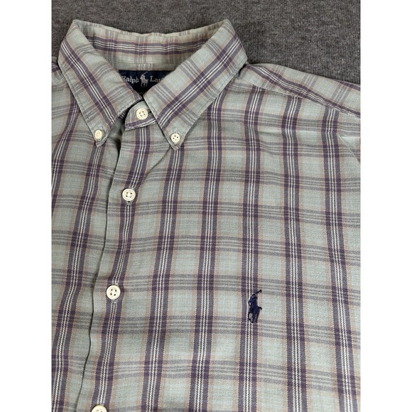Polo Ralph Lauren McMeel Shirt Mens XL Multicolor Short Sleeve Button Down Pony - Picture 1 of 6